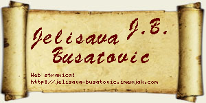 Jelisava Bušatović vizit kartica